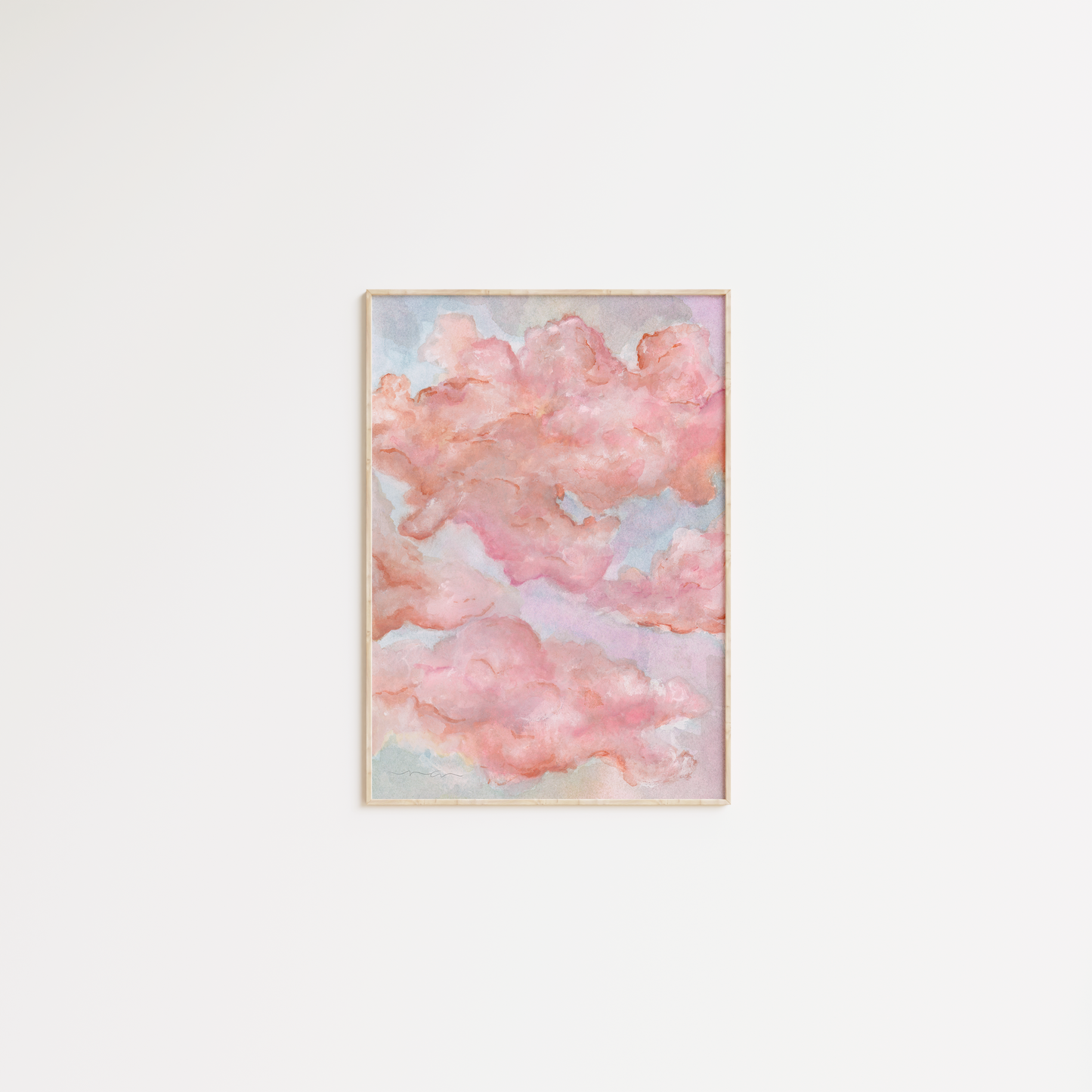 Candy Clouds | Watercolor Sketch | Digital Print