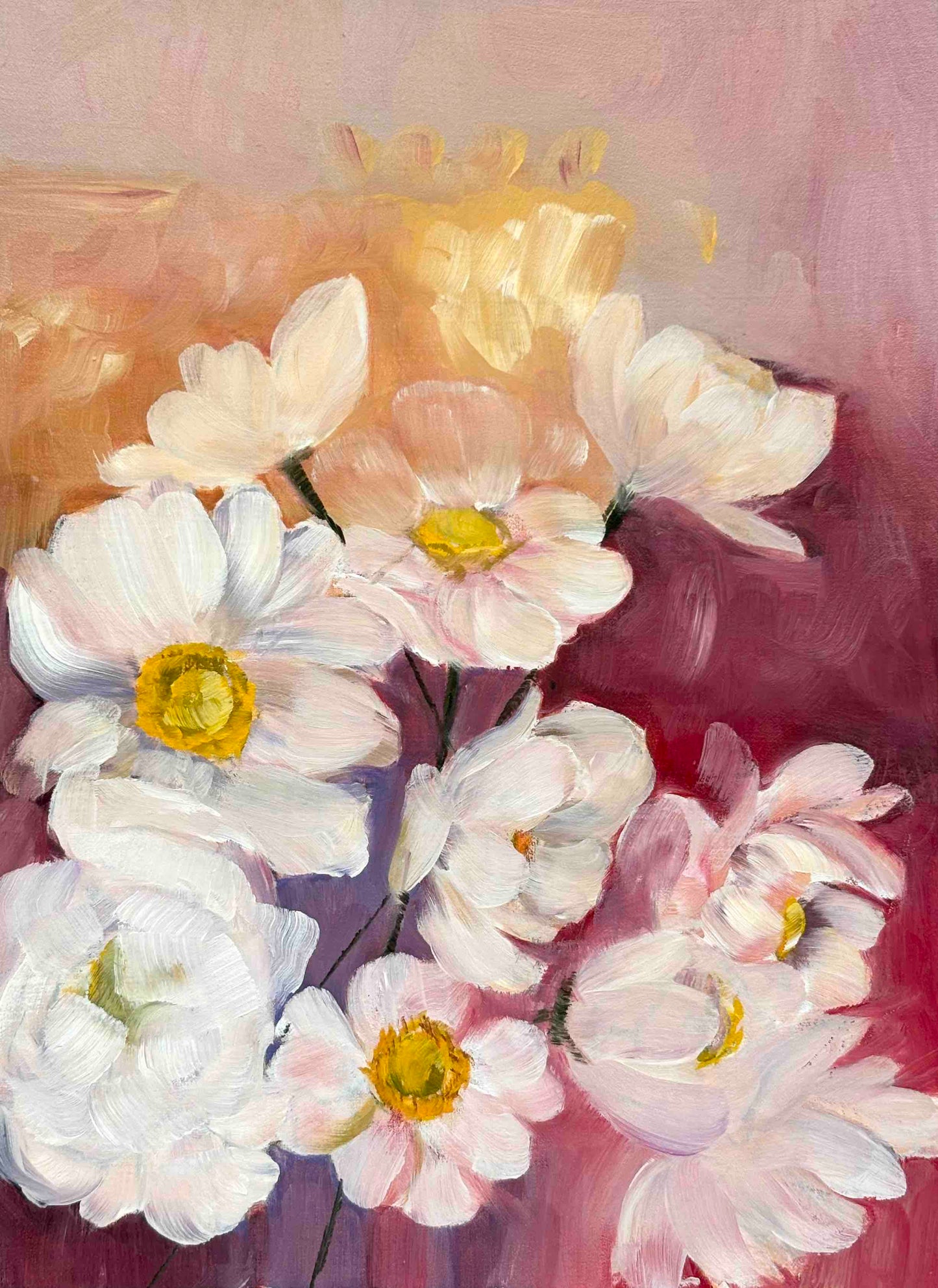 Day 15 - Daily Painting Challenge - Anemone Bouquet