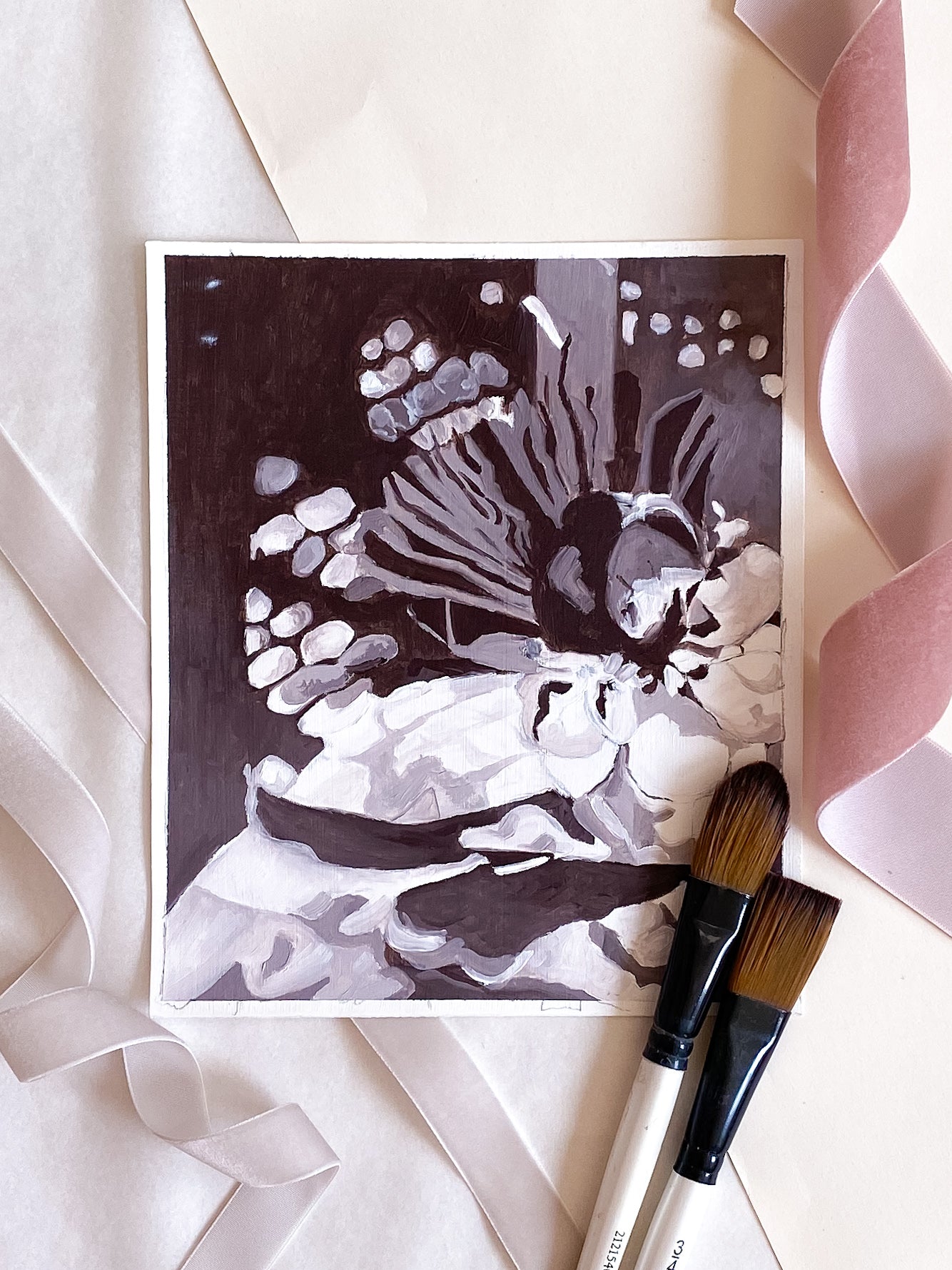 Feminine Beauty Series | No. 5 | Original Oil on Paper