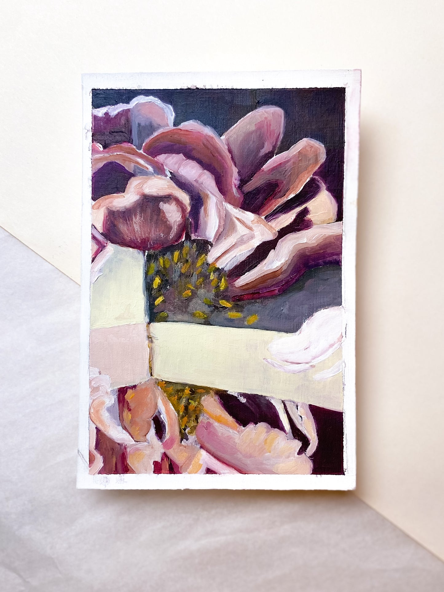 Birthday Offer Bonus Painting | No. 1 | Original Oil on Paper | Feminine Beauty Series