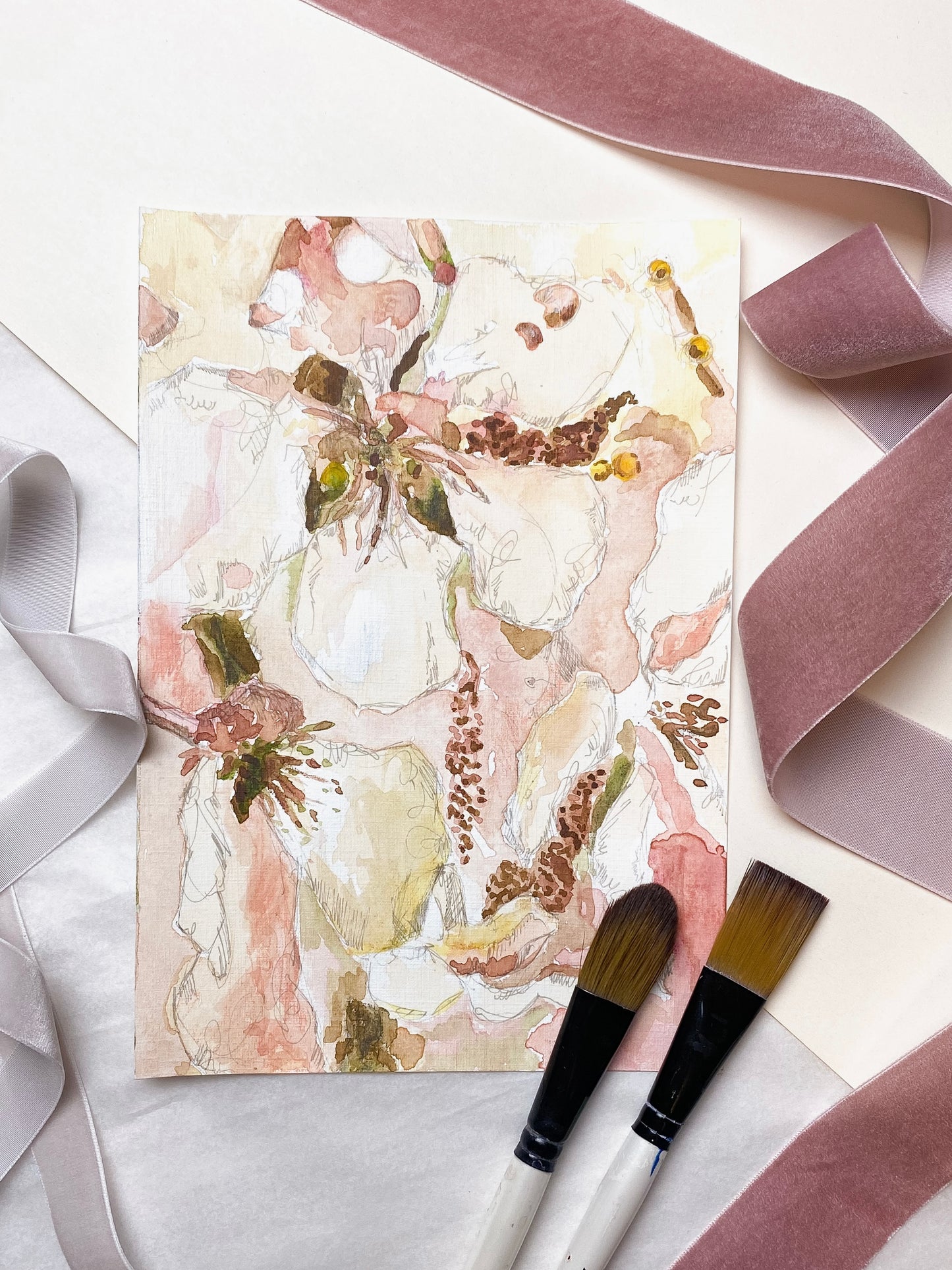 Feminine Beauty Series | Nr. 1 | Watercolor Original