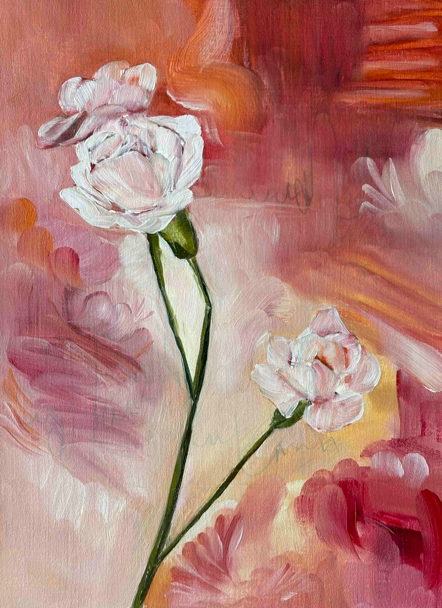 Day 14 - Daily Painting Challenge - Carnation