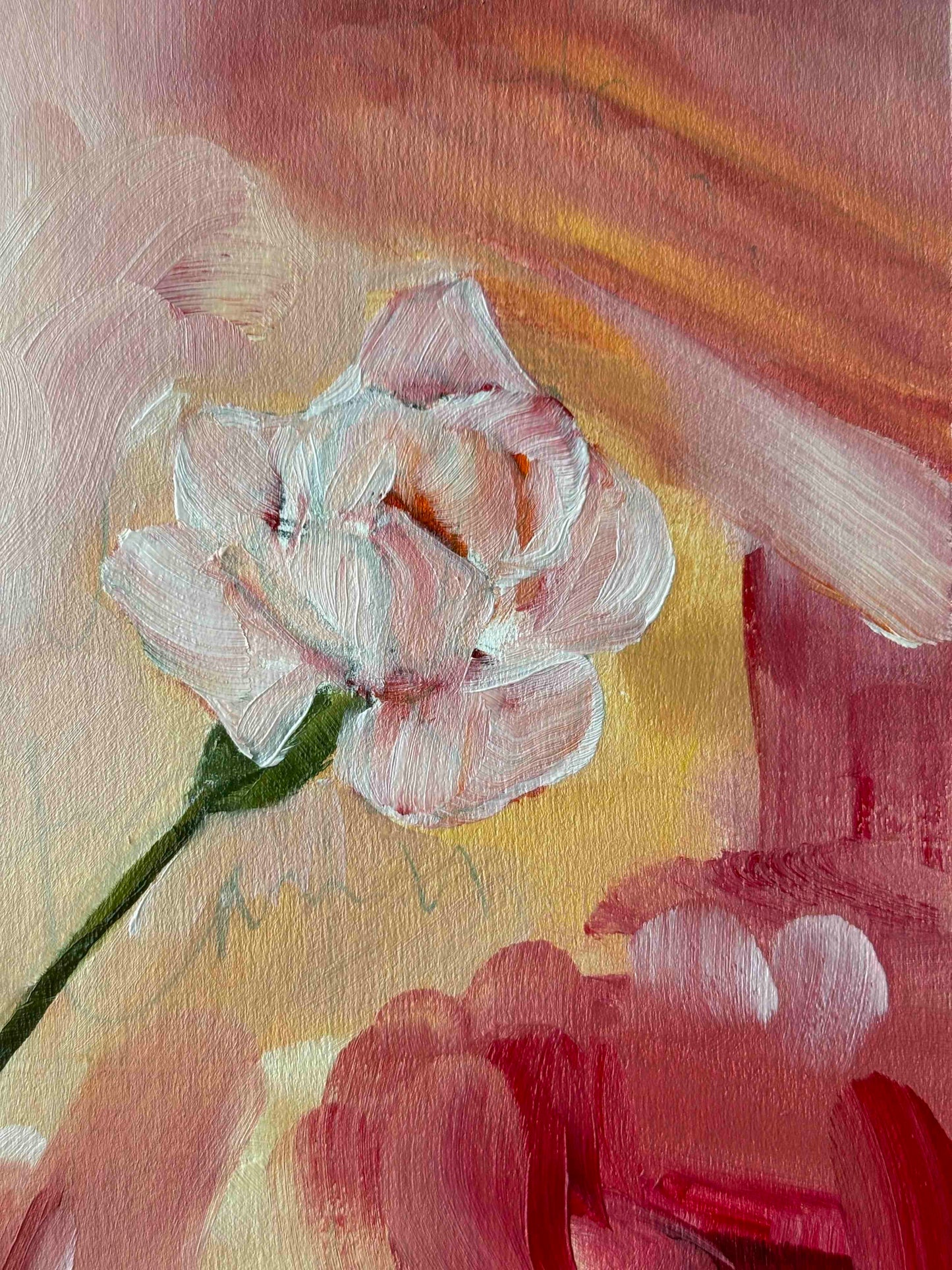 Day 14 - Daily Painting Challenge - Carnation