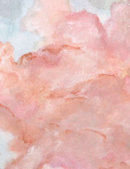 Candy Clouds | Watercolor Sketch | Digital Print