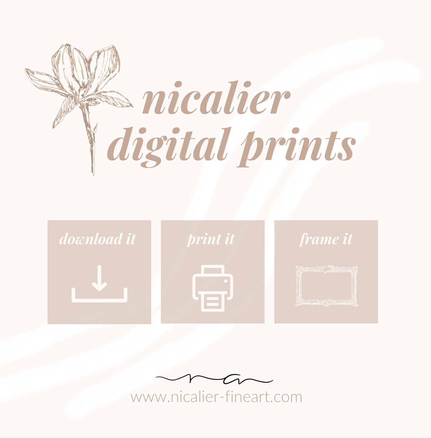 Flower Illustration | Watercolor Sketch | Digital Print