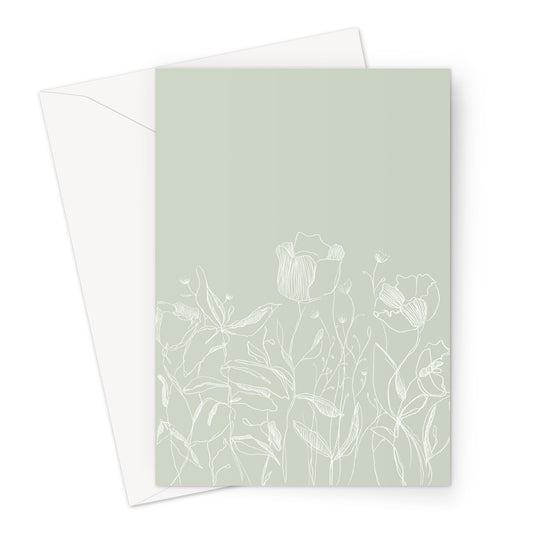 Floral Illustration Greeting Card