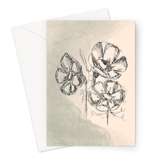 Floral Illustration Greeting Card