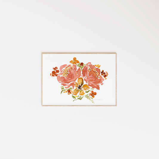 Bouquet | Watercolor Sketch | Digital Print