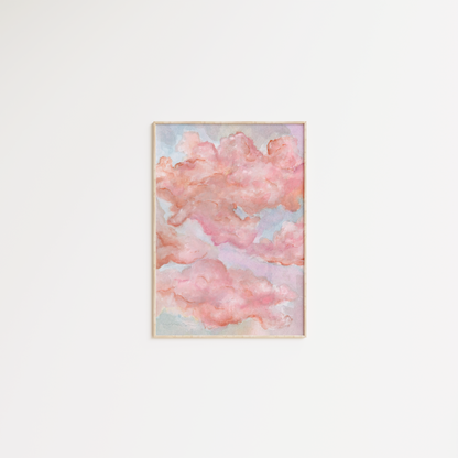 Candy Clouds | Watercolor Sketch | Digital Print