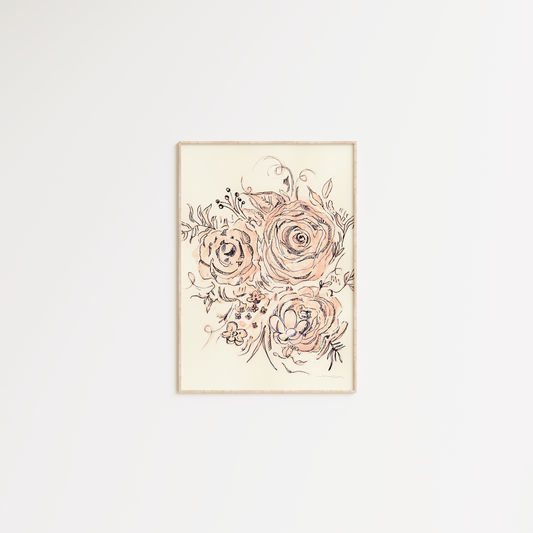 Flower Illustration | Watercolor Sketch | Digital Print