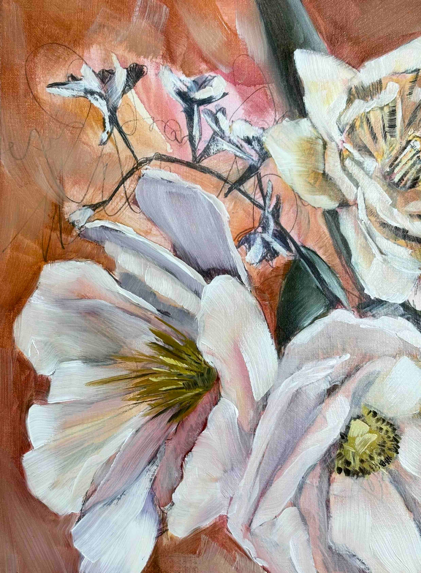 Day 17 - Daily Painting Challenge - Florals