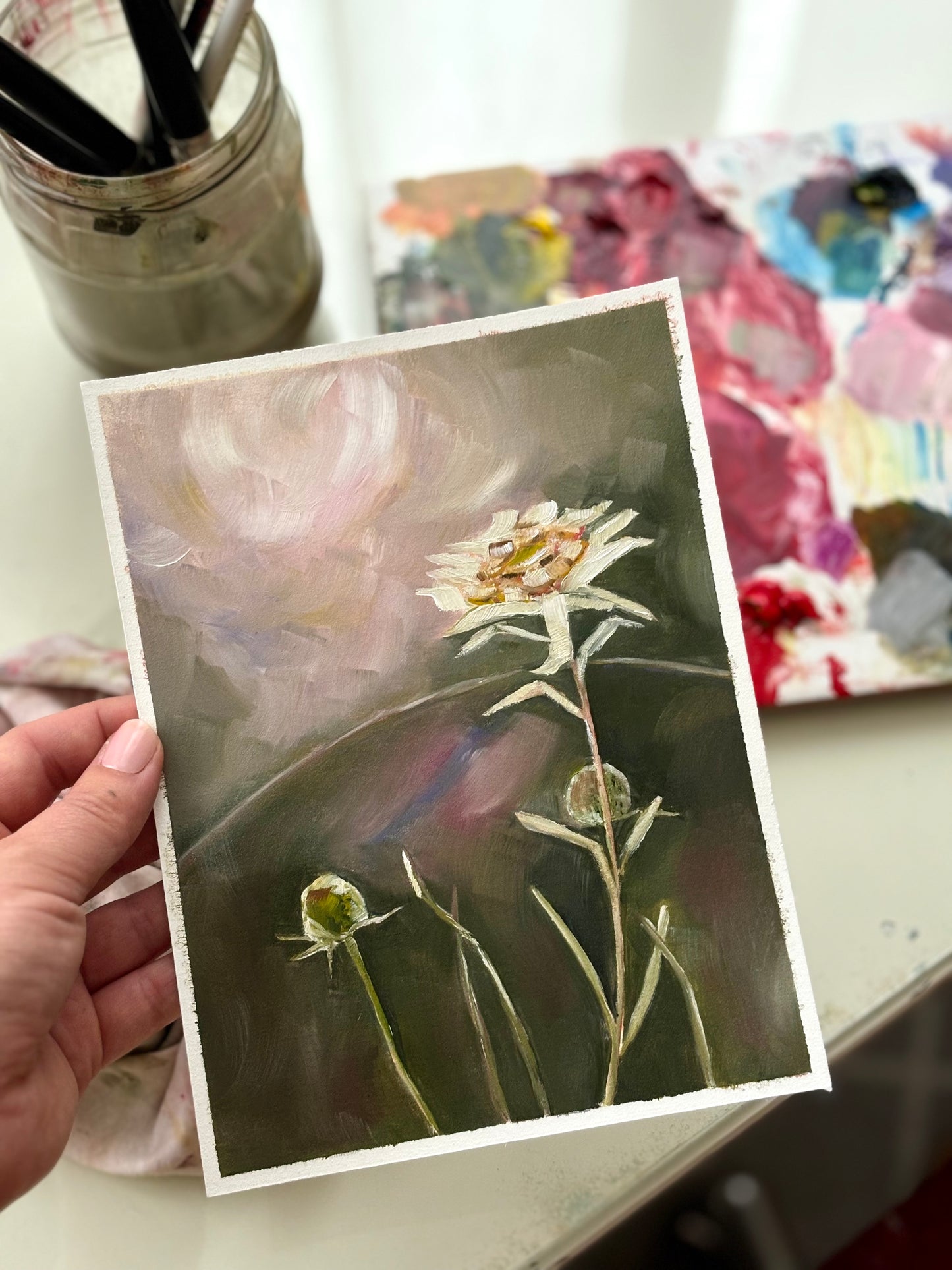 Day 7 - Daily Painting Challenge - Edelweiss