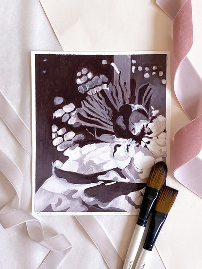 Feminine Beauty Series | No. 5 | Original Oil on Paper