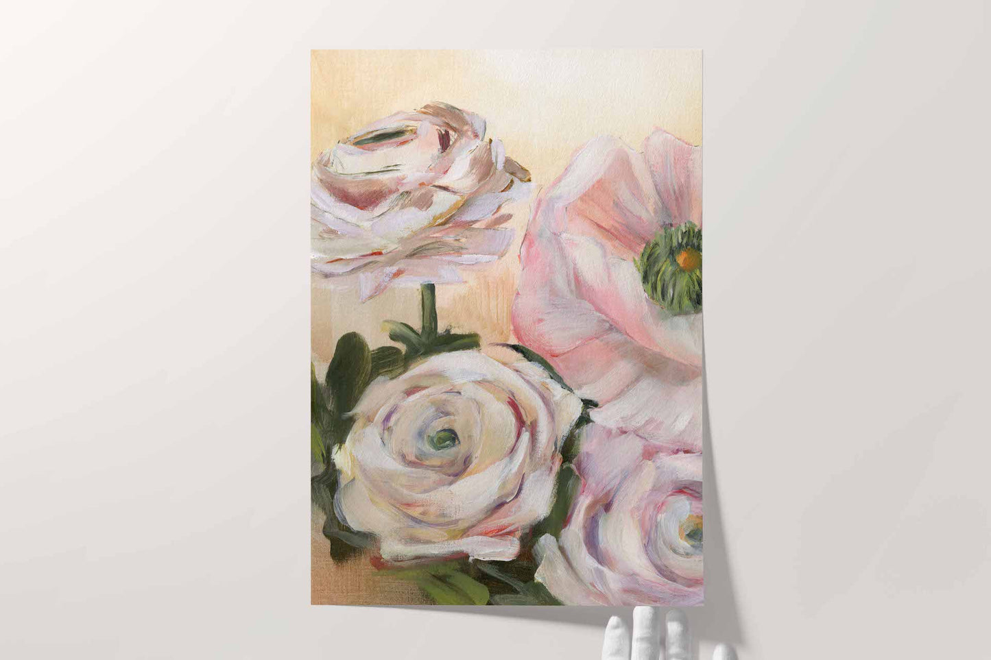 printed floral artwork on premium paper