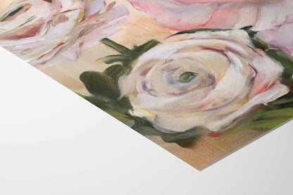 edge of floral art print on premium paper
