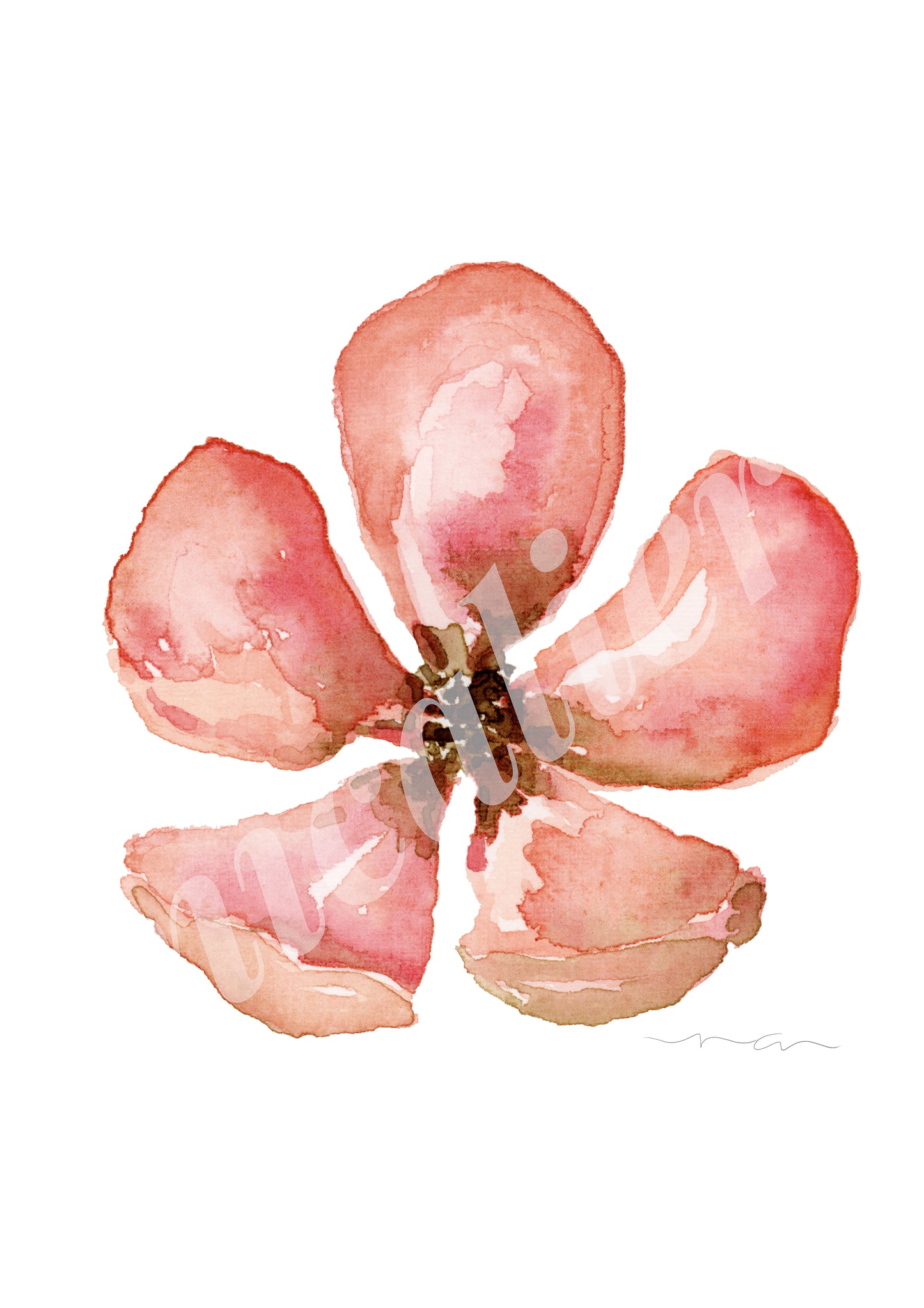 Flower | Watercolor Sketch | Digital Print